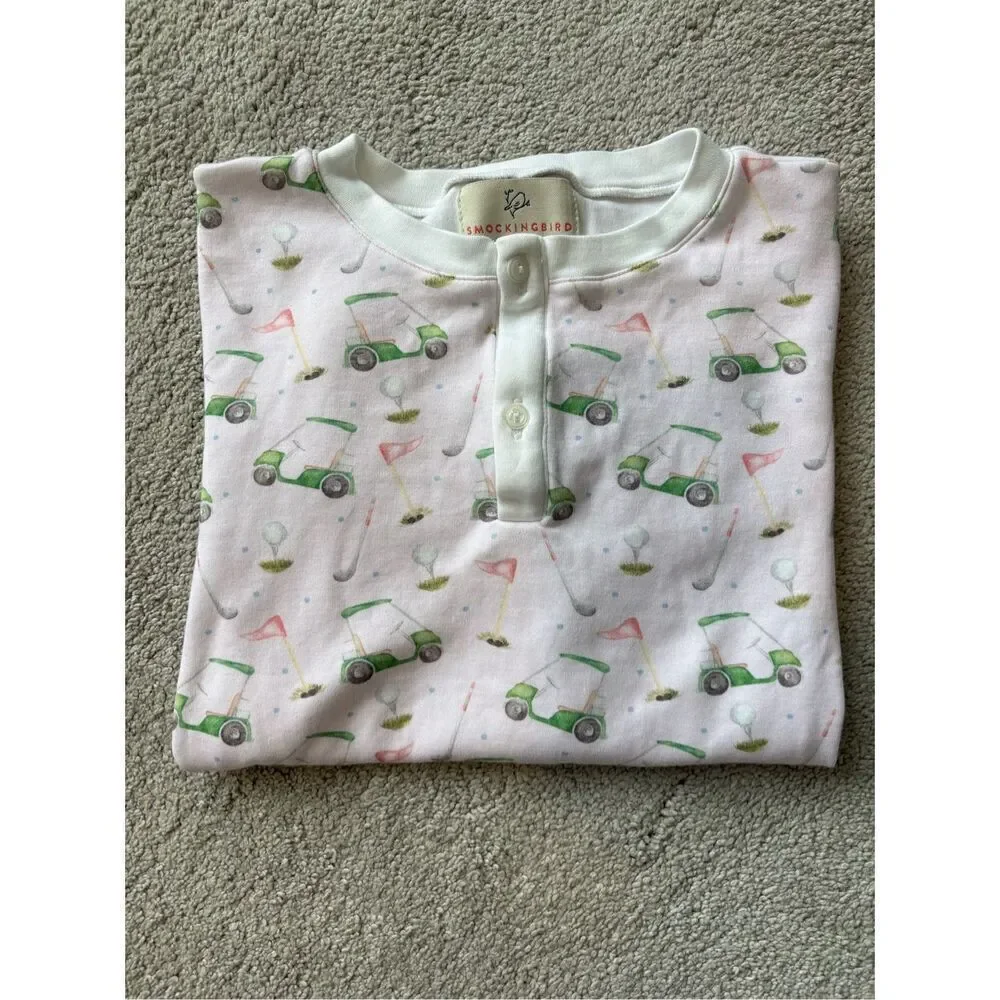 NWOT Smockingbird girls henley golf girls top, $58 sz 10 C6